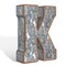 Galvanized Metal 3D Letter for Wall Decor for Hanging or Freestanding Unique Blend of Rustic Vintage Western and Industrial Styles Letter K